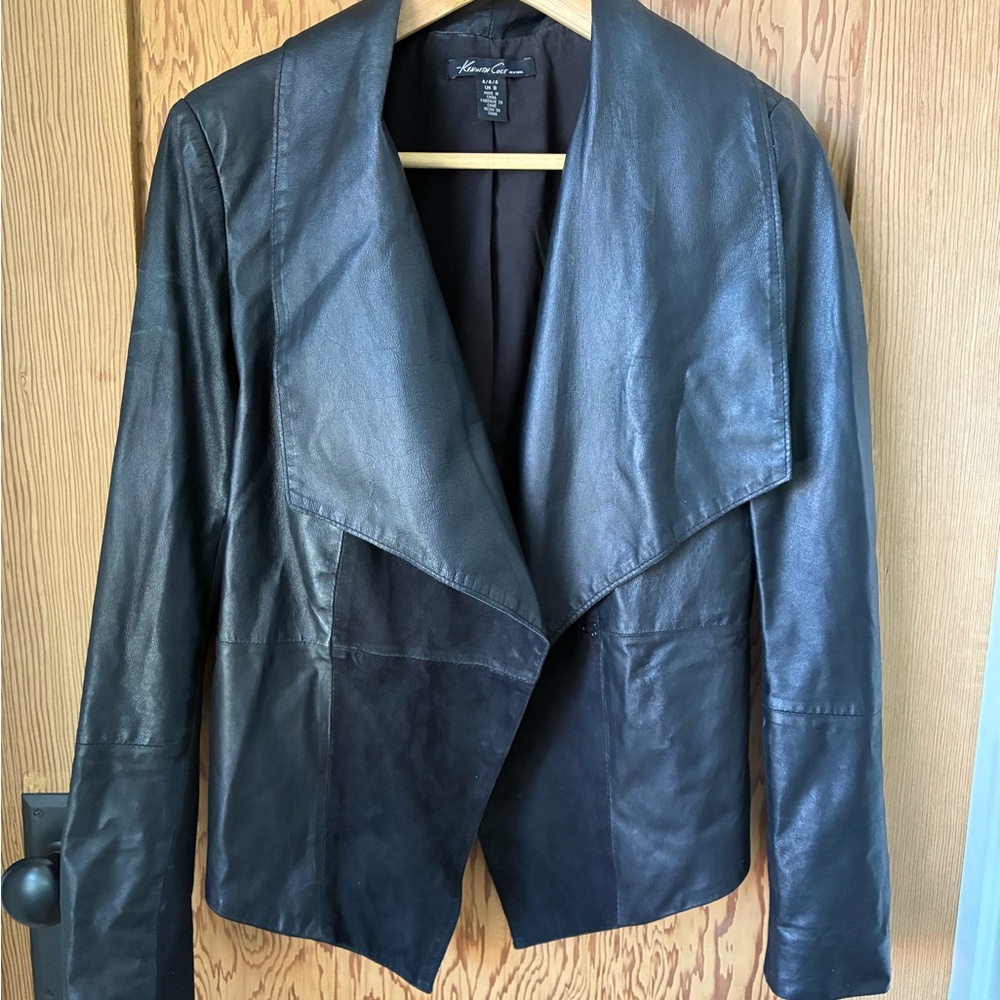 Kenneth Cole Leather Blazer - Size 4